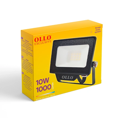 LED Влагостойкий уличный прожектор 10W, 1000Lm, 4000K, IP65